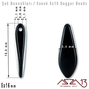 Dagger Boncuk - 5x16 mm - 50230* / 12 Adet