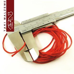 Kırmızı 1,00 mm Floş İp / Paket İçeriği 3 m