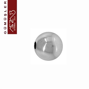 925 K Gümüş 4 mm Top / Paket İçeriği 10 Adet