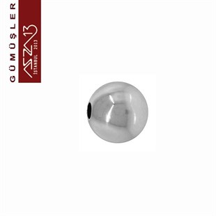 925 K Gümüş 3 mm Top / Paket İçeriği 10 Adet