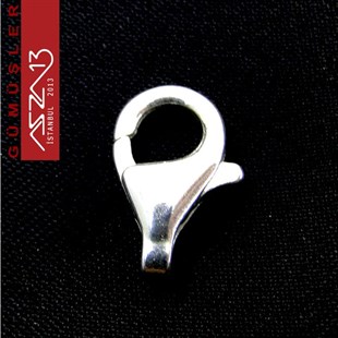 925 K Gümüş 10 mm Damla (Armut) Kilit / Paket İçeriği 1 Adet