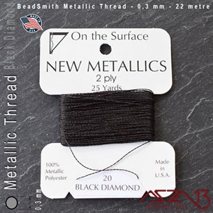 Metalik İp - Black Diamond - Siyah Elmas - 0,30 mm Kalınlıkta İp / 22 metre