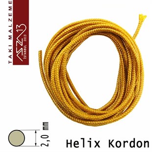 Doğal Pamuk, 2,00 mm Altın Rengi Kordon / Paket İçeriği 3 m