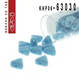 Kheops Par Puca 6 mm Opaque Turquoise (Opak Turkuaz) Boncuk (63030) / Paket İçeriği 65 Adet (9 Gr)