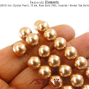 5810-769 Crystal Rose Gold Pearl 10 mm (İnci) / 15 Adet