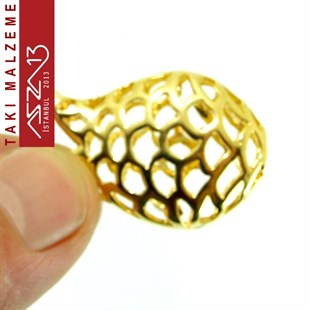 Micron 22K Altın Kaplamalı Yaprak Desenli Lale / Paket İçeriği 1 Adet