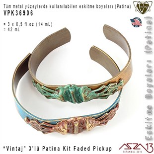 Vintaj VPK36906 Patina Boyası 3lü Set (Faded Pickup)